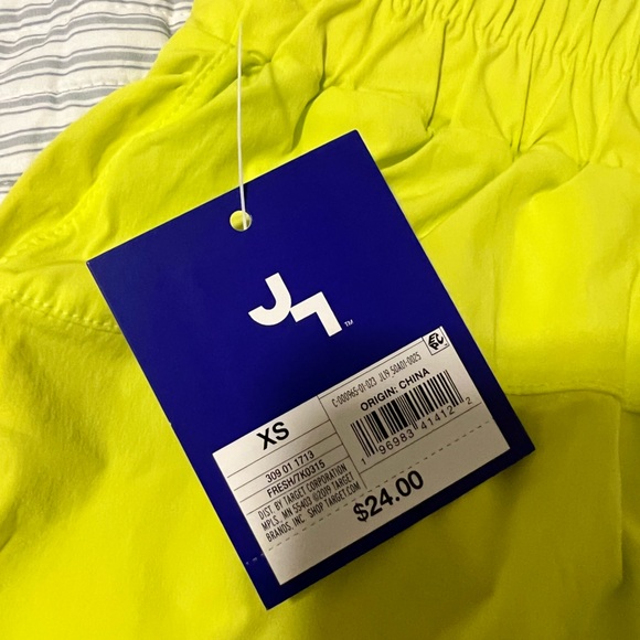 Women’s high-rise woven shorts 2.5”- JoyLab XS GREEN/YELLOW - Picture 4 of 4